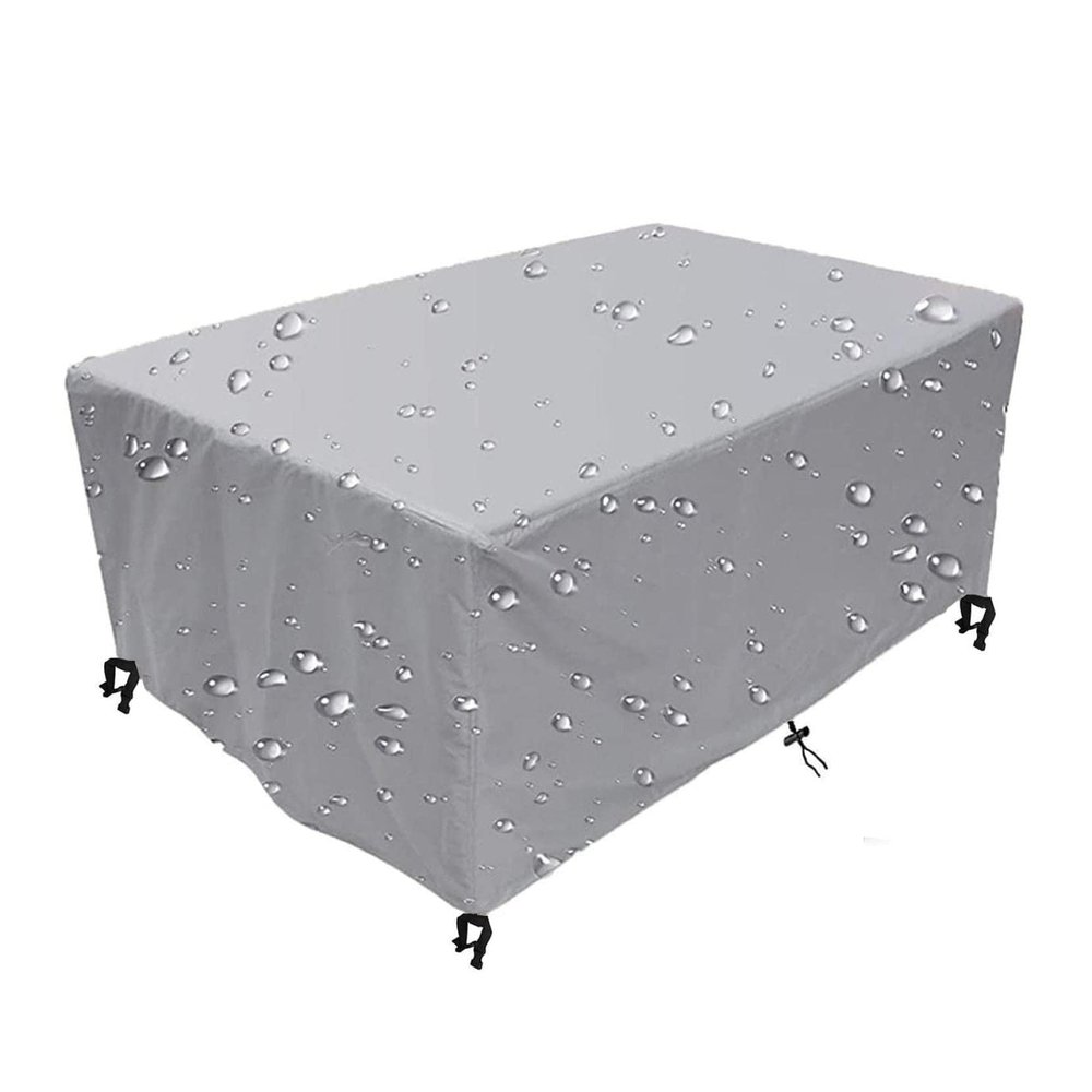 HOLEILUCK Waterproof Garden Furniture Cover, Black/Silver, 255 x 105 x 73 cm