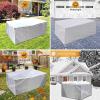 HOLEILUCK Waterproof Garden Furniture Cover, Black/Silver, 255 x 105 x 73 cm view 4