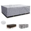 HOLEILUCK 420D Oxford Cover for Patio Furniture, Waterproof UV-Resistant, Silver, 295 x 95 x 83 cm view 2