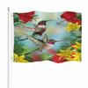 Yekiua Hummingbird Flag, 7.6 x 12.7 cm, Double-Sided, Weather-Resistant view 1