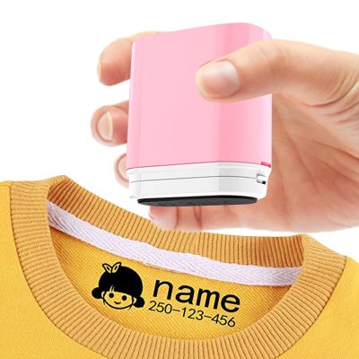 Personalized Waterproof Name Stamp for Children's Clothing (BY005-PINK)