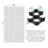 QWEASDF 5 cm/2 in HDPE Geogrid, Permeable Ground Grid, Gravel Grid, Geocell for Slopes, Gardens, and Parking Areas, 9 × 10 m (29.53 × 32.81 ft) view 2