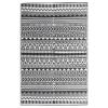 Tidyard Outdoor Rug, Waterproof Balcony and Garden Rug, Double-Layer Jacquard Pattern, Black, 160 x 230 cm, PP view 1