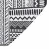 Tidyard Outdoor Rug, Waterproof Balcony and Garden Rug, Double-Layer Jacquard Pattern, Black, 160 x 230 cm, PP view 4