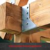 50 x siwitec Type B Beam Hangers 60 x 100 mm, Sendzimir-Galvanized Steel view 3
