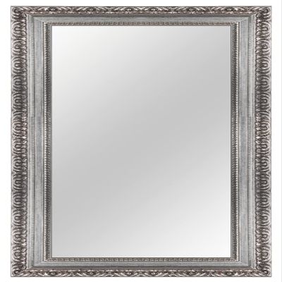 Online-GalleryKing Custom-Size Wall Mirror 45 x 120 cm, Antique Silver Baroque Shabby Vintage, OGK-EH30