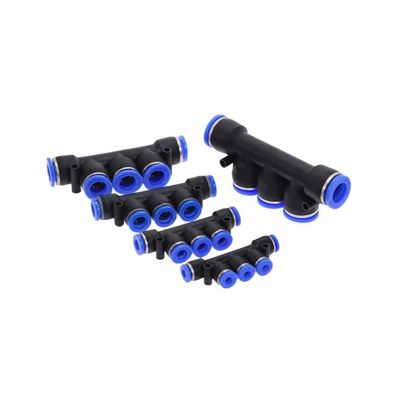 1-Piece PK Push-to-Connect Plastic Tube Quick Fitting, 12 mm OD