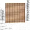 RICOLUS Natural Bamboo Roller Blind, Light-Filtering Privacy Shade, 100 x 220 cm view 4