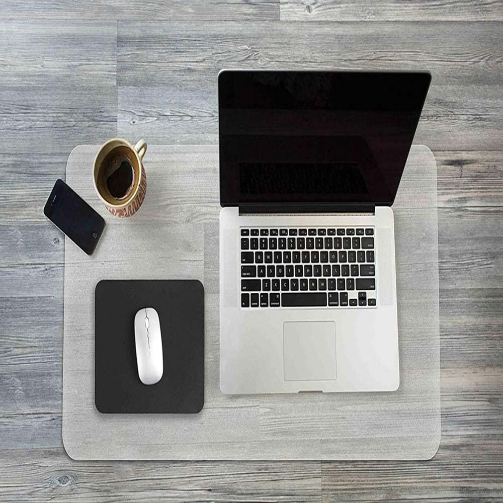 Durable Frosted PVC Desk Mat, Waterproof and Non-Slip