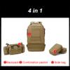 50L 4-in-1 MOLLE Tactical Hiking Backpack, Military Outdoor Pack, One Size view 4
