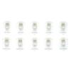 Keple RJ11 Modular Telephone Plugs, 6P4C, Clear, 10-Pack view 4