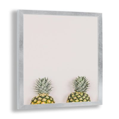 Colorello Deluxe Poster Frame 56 x 71 cm for US and UK Formats, Silver-Gloss Vintage, Anti-Glare Acrylic Glass