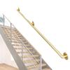 LILANAI Industrial Metal Stair Handrail, Gold, 330 cm view 1