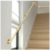 LILANAI Industrial Metal Stair Handrail, Gold, 330 cm view 2