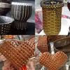 Flat PE Rattan Repair Weaving, Gray, 500 g, 70–80 m, 8 mm view 3