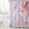 Uiiooazy Pink Marble Shower Curtain, 180 x 200 cm view 1
