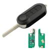 Heart Horse 3-Button Fiat Folding Remote Key, 433 MHz, ID46 Chip view 1