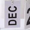 Modern Iron Bird Perpetual Desk Calendar – Wood Flip Calendar Decoration view 2
