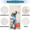 Magnetic Screen Door, Insect Screen Curtain for Balcony, Basement, and Patio Doors, No-Drill Adhesive Mount, Not Cuttable view 4