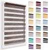 Double Roller Blind Without Drilling, 83 x 150 cm, Day & Night, Light-Filtering and Blackout view 1