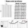 Zuoyun Floral Shower Curtain 120 x 180 cm, Waterproof, Washable Polyester, with 12 Hooks view 3