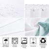 Zuoyun Floral Shower Curtain 120 x 180 cm, Waterproof, Washable Polyester, with 12 Hooks view 4