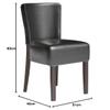 GGMMBEL 2-Piece Set Luca Full | Bistro Chair | Black | Leather | Frame: Wood/Wenge | Seat Height: 49 cm view 3