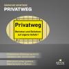 Private Road Sign | 30 x 20 cm | Weather-Resistant UV-Protected PVC | Signal Yellow | Enter and Drive at Your Own Risk | No Passage or Through Traffic view 4