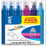 FriXion Ball Rollerball Refills, 0.7 mm Tip, 6 Pack, Assorted Ink Colors (4)
