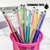 Angry Egg Boy 96 Personalized Ballpoint Pens with Names, Touchscreen Cap, Black Ink view 4