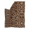 CLOHOMIN Brown Leopard Print Microfiber Throw Blanket for Sofa, Couch, and Bed view 2