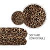 CLOHOMIN Brown Leopard Print Microfiber Throw Blanket for Sofa, Couch, and Bed view 4