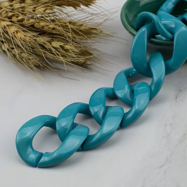 LUNYY Candy-Color Round Resin Handbag Strap