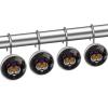 12-Pack Decorative Shower Curtain Hooks, Stainless Steel Shower Rings view 2