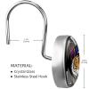 12-Pack Decorative Shower Curtain Hooks, Stainless Steel Shower Rings view 3