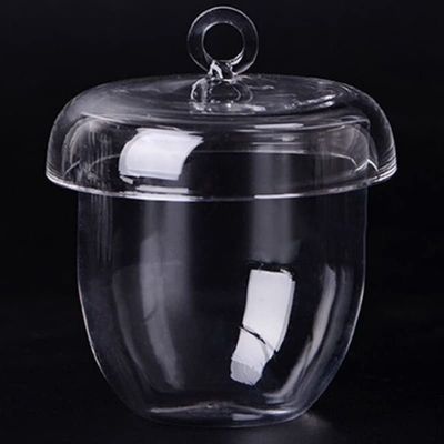 Quartz Crucible (15 mL) with Cover – High Temperature Resistance, High Purity, High Transmittance