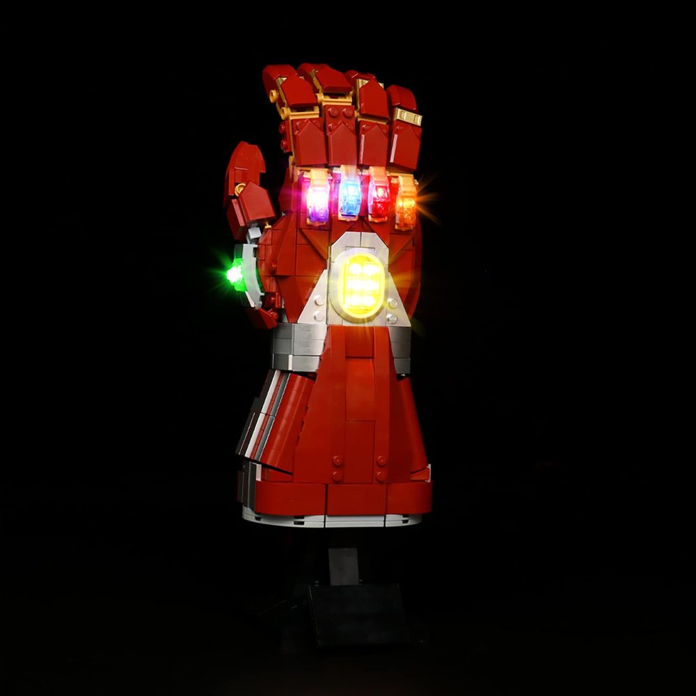 LED Light Kit for Iron Man's Nano Gauntlet - Infinity Gauntlet Lighting Set (No Bricks), Classic Version
