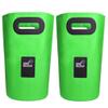 DUNAKE Collapsible Bucket, 15 L + 20 L, Portable Fishing Water Bucket, Green view 1