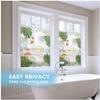 Siunwdiy Non-Adhesive Privacy Window Film, Frosted Green Plant Pattern, 24 x 36 in view 3