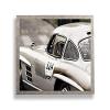 Monaldo Deluxe Poster Frame 80 x 80 cm, Antique Silver Hammered Finish, White Backing, Anti-Reflective Acrylic Glazing view 2