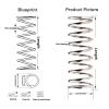 Pangyoo PYouo Compression Spring 1.4 x 13 mm, 25 mm Length, 304 Stainless Steel, 10-Pack view 4