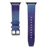 SKM Handmade Snake Leather Band for Apple Watch, 38/40/41/42/44/45 mm, Purple view 1