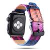 SKM Handmade Snake Leather Band for Apple Watch, 38/40/41/42/44/45 mm, Purple view 2