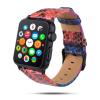 SKM Handmade Snake Leather Band for Apple Watch, 38/40/41/42/44/45 mm, Purple view 4