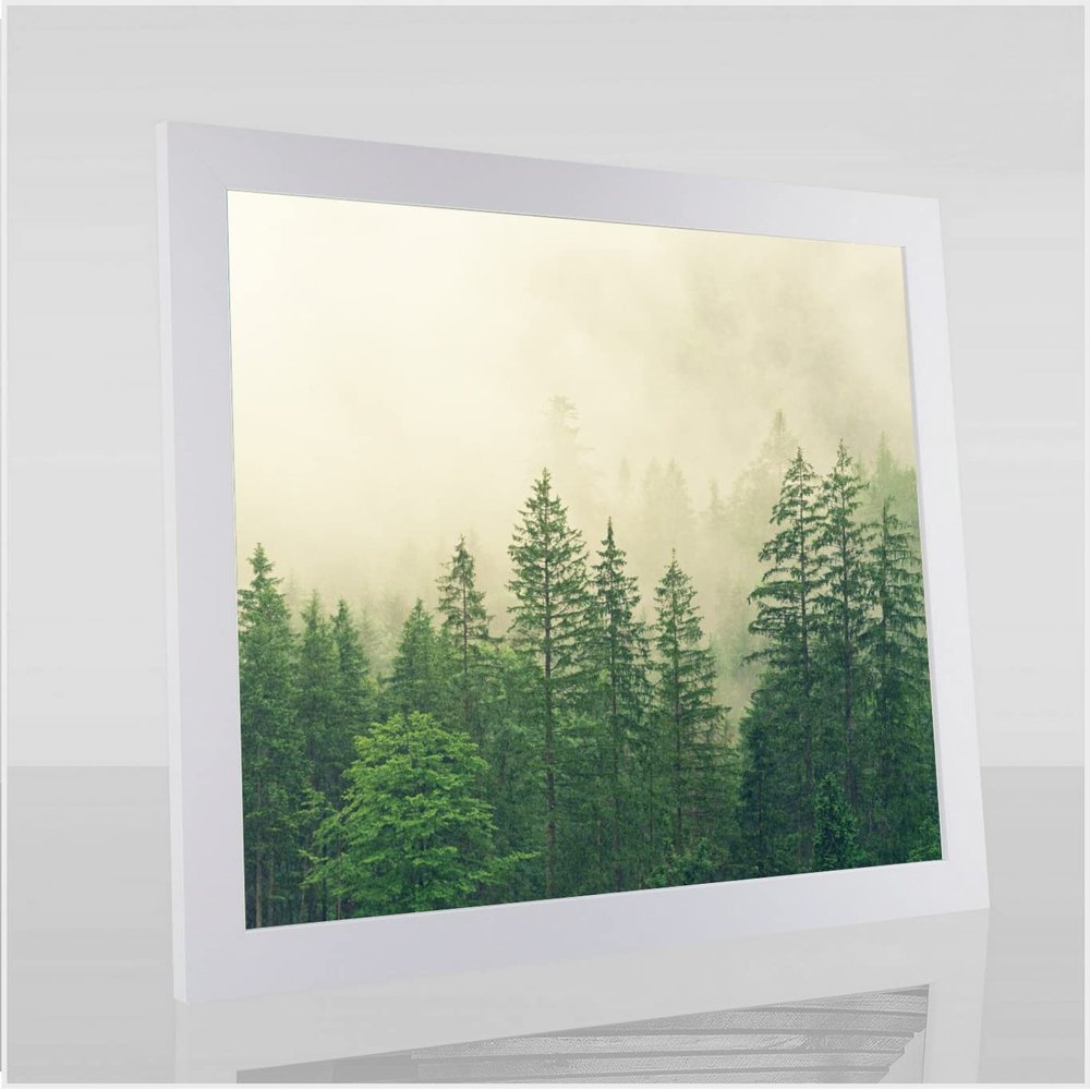 Monzetta Deluxe Poster Frame 48 × 101 cm, Matte White, Anti-Glare Acrylic