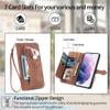 BAILI Wallet Flip Case for realme 6 Pro with Zipper view 2