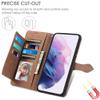 BAILI Wallet Flip Case for realme 6 Pro with Zipper view 3