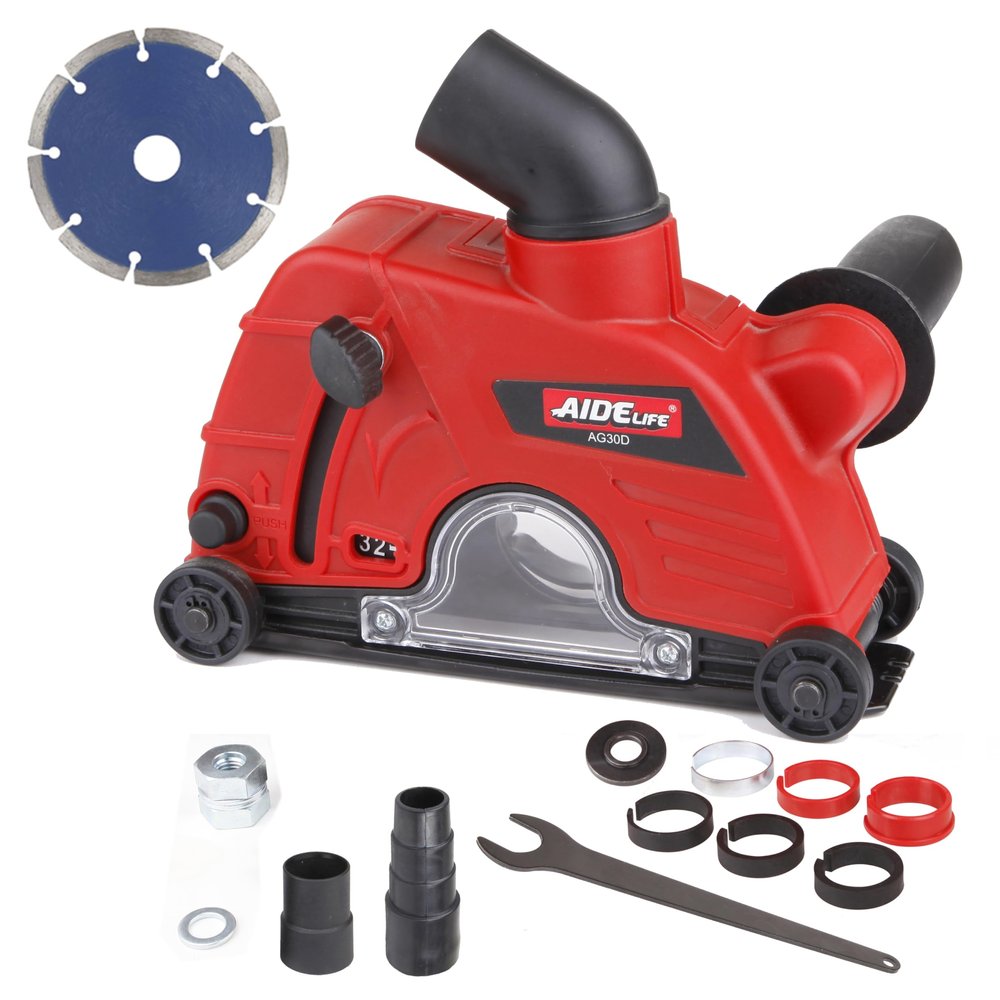 Aidelife Universal Dust Shroud for Angle Grinders with 125 mm x 22.2 mm Diamond Cutting Disc