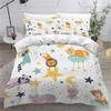 Aolity Teen Bedding Set 155 x 220 cm, Lion Panda Design, for Single Beds view 1