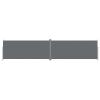 Tidyard Retractable Side Awning, Privacy and Wind Screen, Waterproof Sunshade for Balcony, Garden and Patio, Anthracite, 220 x 1000 cm view 1